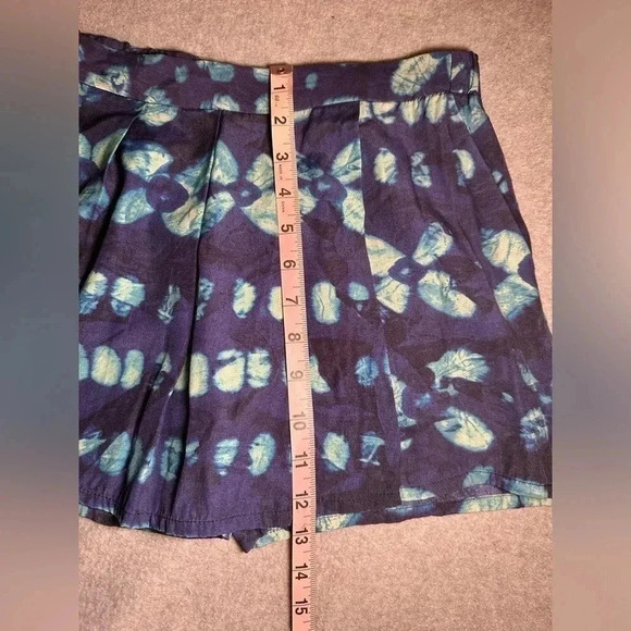 Zara basic blue tie dye skort size XS - Picture 6 of 9